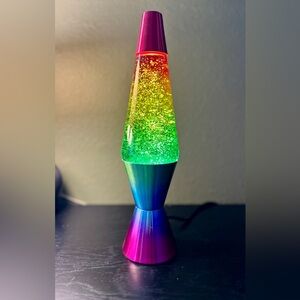 Gorgeous Rainbow Glitter Lava Lamp for